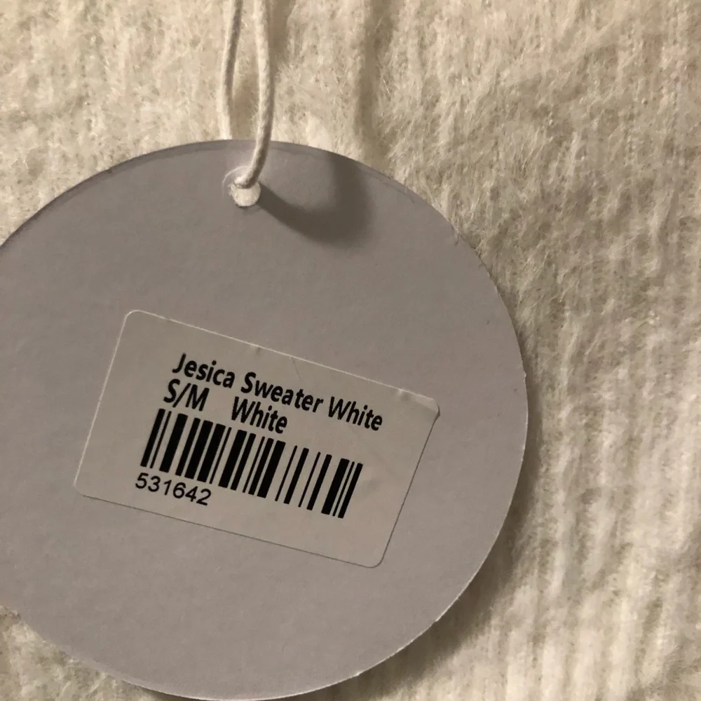 Princess Polly Cream Crew Neck Sweater - Picture 4 of 5